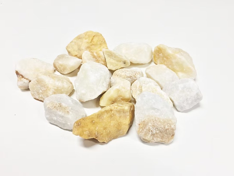 Gold Macael coarse crushed marble
